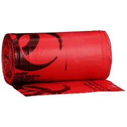Red Infectious Waste Bags - 24 x 32 Inch, 10-15 Gallon Medical Biohazard Disposal Bags