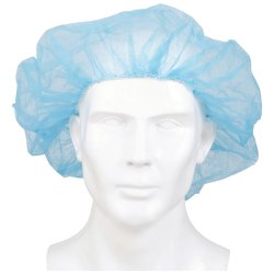 McKesson Elastic Bouffant Cap, Blue, 24 Inch Circumference - Case of 500