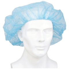 McKesson Elastic Bouffant Cap, Blue, 24 Inch Circumference - Case of 500