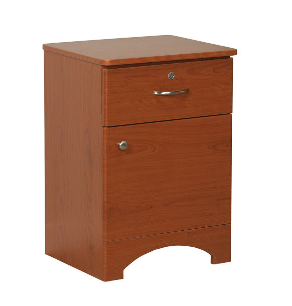 Drive Medical Oslo 1-Drawer Bedside Cabinet - Hospital Patient Room Nightstand with Storage