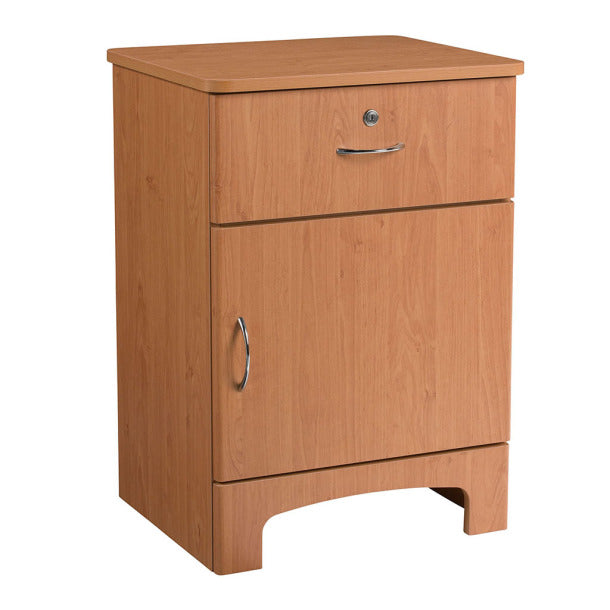 Drive Medical Oslo 1-Drawer Bedside Cabinet - Hospital Patient Room Nightstand with Storage