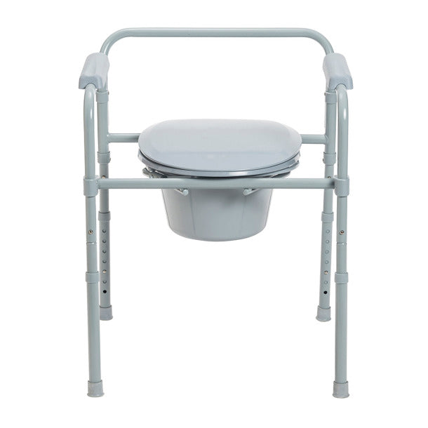 Folding Steel Commode