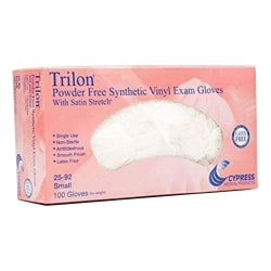 Synthetic Vinyl Exam Gloves Powder-Free Clear - Latex-Free, Smooth Finish, Ambidextrous - 9.6 Inch