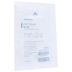 McKesson Disposable O.R. Towel Blue - Sterile 17x27 Inch Surgical Towel