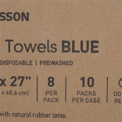 Sterile Disposable O.R. Towel Blue 17 x 27 Inch - Case of 80