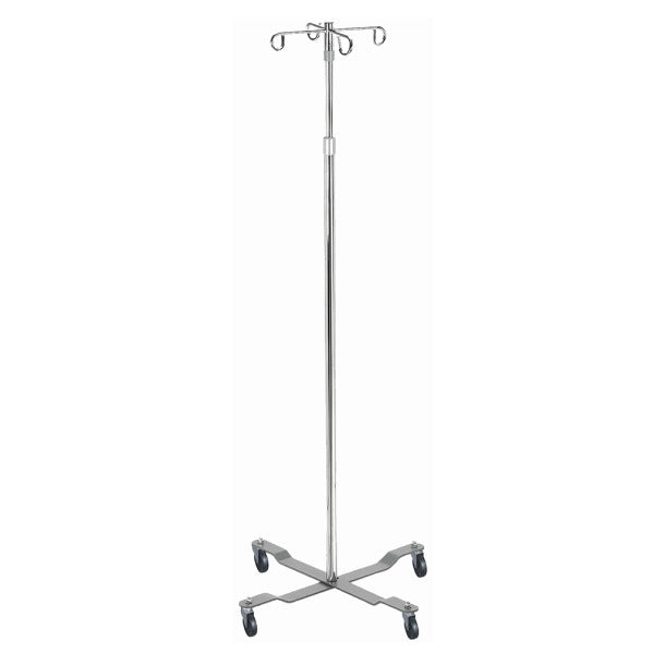Drive Medical Economy IV Pole - Adjustable Height Medical Grade Infusion Stand