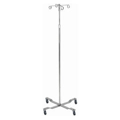 Drive Medical Economy IV Pole - Adjustable Height Medical Grade Infusion Stand