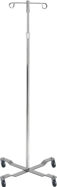 Drive Medical Economy IV Pole - Adjustable Height Medical Grade Infusion Stand