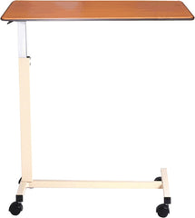 Drive Medical Non-Tilt Designer Overbed Table - Height Adjustable Hospital Bed Table