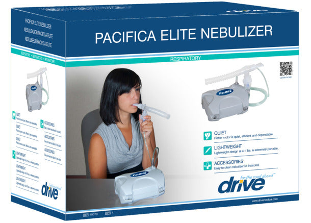 Pacifica Elite Nebulizer - Professional Compressor Nebulizer System for Respiratory Therapy & Aerosol Treatment