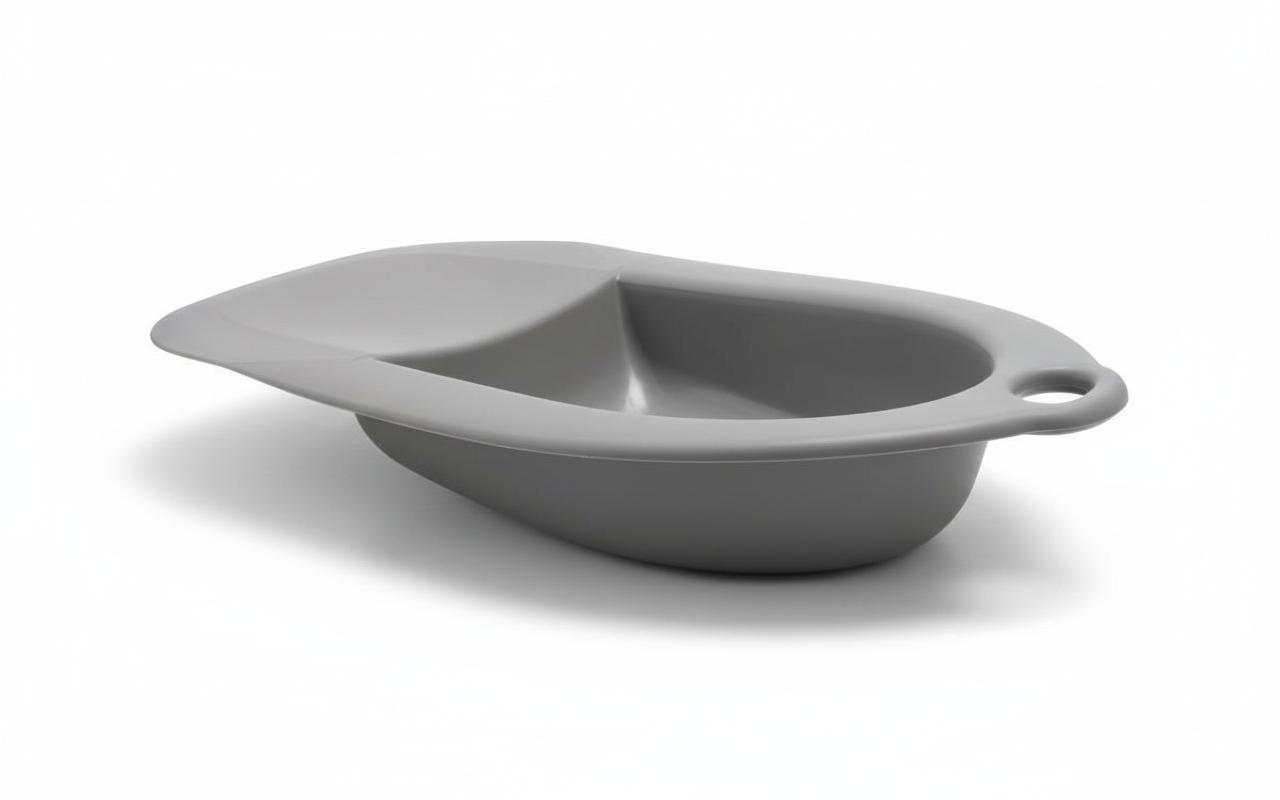 3/4 angle view of bariatric bedpan
