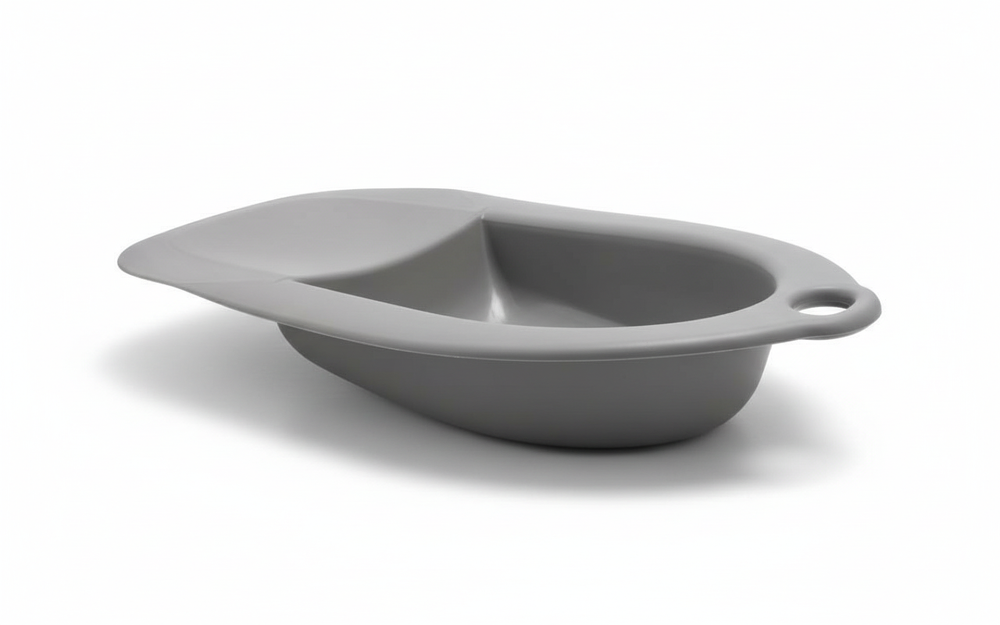 3/4 angle view of bariatric bedpan