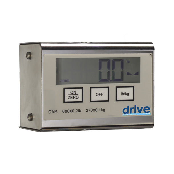 Drive Medical Digital Scale for Patient Lifts - 600 lb Capacity Portable Weighing System