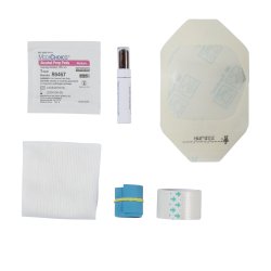 Sterile I.V. Start Kit with Tegaderm Transparent Dressing and Povidone-Iodine Ampule - Complete IV Insertion Tray