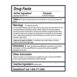 Medical Grade Isopropyl Rubbing Alcohol - First Aid Antiseptic Solution