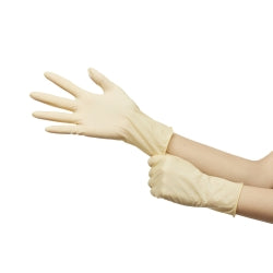 Powder-Free Latex Exam Gloves - Smooth, Beaded Cuff, Ambidextrous, Non-Sterile
