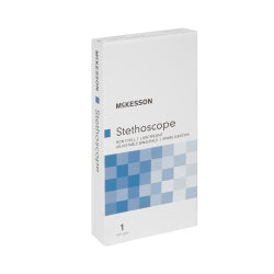 Professional Aluminum Chestpiece Stethoscope - Double-Sided Diagnostic Tool for Medical Professionals, 22 Inch, Black