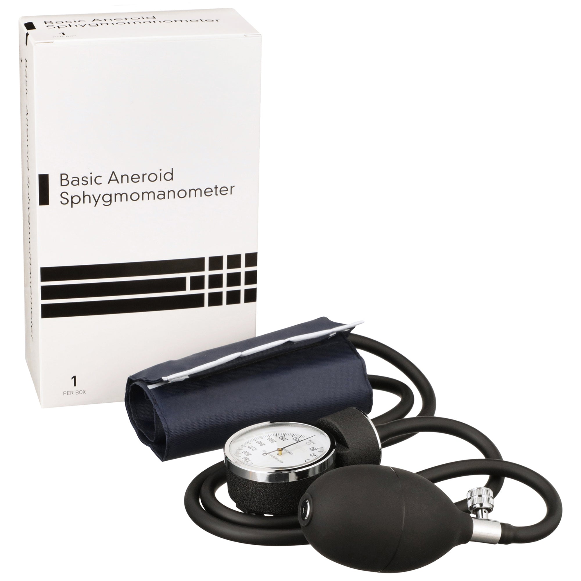 Professional Aneroid Sphygmomanometer Blood Pressure Monitor - Small Adult Nylon Cuff, 300mmHg with Case