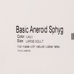 Basic Nylon Cuff Aneroid Sphygmomanometer - Large Adult Arm Blood Pressure Monitor with Carrying Case