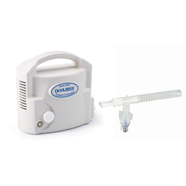 Pulmo-Aide Compact Compressor Nebulizer System - Professional Respiratory Therapy for Asthma & COPD Treatment