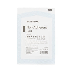 McKesson Polyester Non-Adherent Wound Dressing - Sterile Medical Pad for Light Drainage