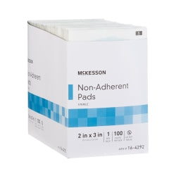McKesson Polyester Non-Adherent Wound Dressing - Sterile Medical Pad for Light Drainage