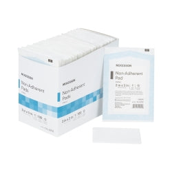 McKesson Polyester Non-Adherent Wound Dressing - Sterile Medical Pad for Light Drainage