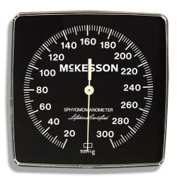 LUMEON Aneroid Blood Pressure Gauge - 6 Inch Luminescent Dial, 300mmHg, Chrome-Plated