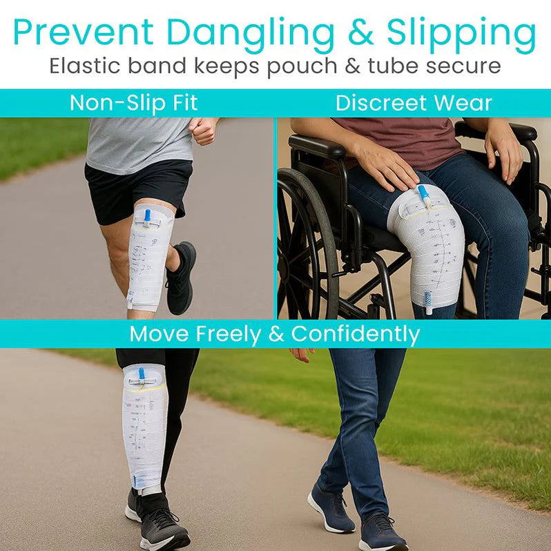 Catheter Leg Bag Holder (2 Pack)