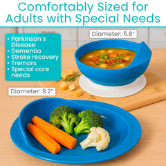 Spill-Proof Bowl and Plate Set