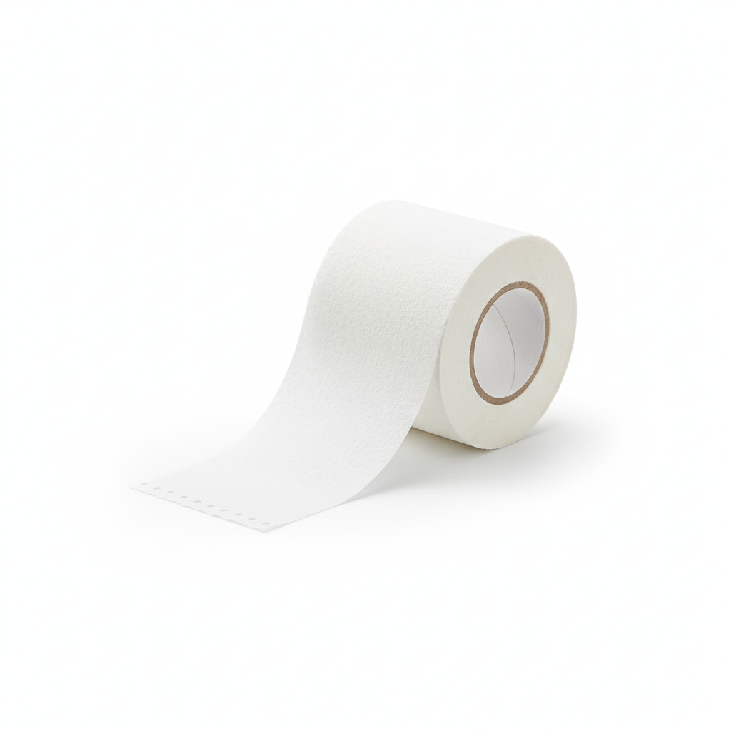 45-degree angle showing tape texture