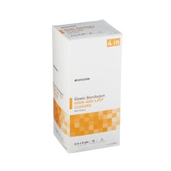 Elastic Bandage with Hook and Loop Closure - Non-Sterile Compression Wrap for Sprains, Strains & Injury Support