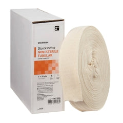 McKesson Tubular Cotton Stockinette - Non-Sterile Medical Grade (2-8 Inch Widths, 25 Yard Roll)