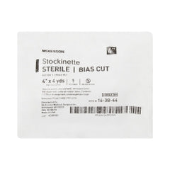McKesson Bias Cut Stockinette 4" x 4 Yards - Sterile 100% Cotton Beige Surgical Stockinette