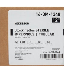 McKesson Sterile Impervious Surgical Stockinette 12x48 Inch - Textured Polyester