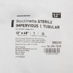 McKesson Sterile Impervious Surgical Stockinette 12x48 Inch - Textured Polyester
