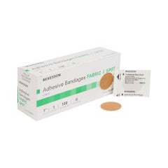 Premium Fabric Round Adhesive Spot Bandages - Sterile Wound Care Protection, 1 Inch Diameter