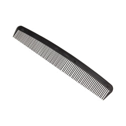 McKesson Black Plastic Hair Comb 7 Inch - Dual Teeth for Detangling & Styling