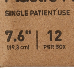 Hairbrush with Polypropylene Bristles - 7.6" Plastic Handle, Latex-Free