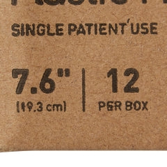 Hairbrush with Polypropylene Bristles - 7.6" Plastic Handle, Latex-Free