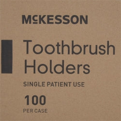 McKesson Toothbrush Holder - 8 Inch Transparent Polypropylene, Latex-Free