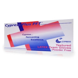 Latex Powder-Free Textured Exam Gloves - Medical Grade Disposable Gloves with Beaded Cuff
