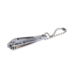 Professional Fingernail Clippers with File & Keychain - Curved Jaw Design (12.4 x 54.4 x 13.5 mm)