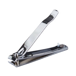 Professional Toenail Clippers with File - Curved Jaw Thumb Squeeze Design