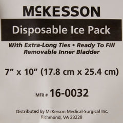 Disposable Ice Bag with Ties - 7x10 Inch Reusable Cold Therapy Pack