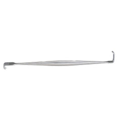 Stainless Steel Senn Retractor - 6-1/4 Inch Double-Ended 3-Prong Surgical Instrument