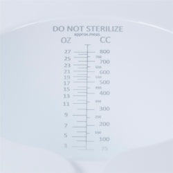 Non-Sterile Commode Specimen Collector - 27 oz / 800cc Graduated Urine Stool Collection Container