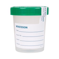 McKesson Sterile Specimen Container with Screw Cap - 4 oz, Graduated, Tamper-Evident Seal