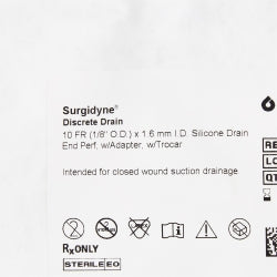 Professional Sterile Wound Drain Tube with Trocar - Perforated Radiopaque Medical Grade Drainage System