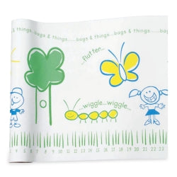 Medical Exam Table Paper - Smooth Texture with Bugs & Things Design (21" x 225 Feet)